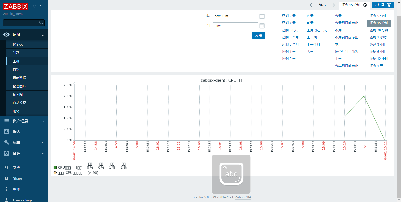 zabbix自定义配置